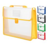 Healifty 5pcs A4 Document Organizer File Folder Bags Set Large Capacity Portable File Pouches for Office and Students Multi-Color Handheld Holders for Document Storage and Receipt