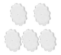 Healifty 5pcs Curling Paper Quilling Mold Paper Craft Tools for Professional and Learner Use White Premium Plastic Material Curved Edges Suitable for Grasping for DIY Handwork Projects