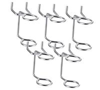 Healifty 5pcs Double Ring Pegboard Screwdriver Organizers Heavy Duty Iron Peg Hooks Tool Holders for Garage Workshop Kitchen Home Wall Storage
