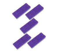 Healifty 5Pcs Double-Sided Foot Scraper PU Pumice Stone Callus Remover for Pedicure Exfoliating Dead Skin Feet Care Tool Ergonomic Design Purple for High-Heel Wearers and Long Standing