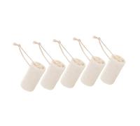 Healifty 5pcs Loofah Exfoliating Body Scrubber: Natural Shower Sponge - Women Bath Scrubber - Hanging Cleaning Brush for Men Face Bathroom Knee Joint Dish Scrub Washcloth