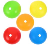 Healifty 5pcs Semi-spherical Soccer Cones for Sports Training, Pe Material Barrier Cones to Promote Coordination and Accuracy, Suitable for Indoor Use and Soccer Fields