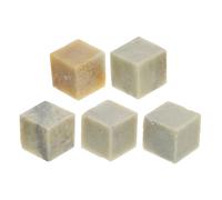 Healifty 5pcs Square Qingtian Name Stamp for Calligraphy Practice and Custom Stamp Creation Fine Texture Stone Stamp for Calligraphy Enthusiasts