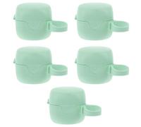 Healifty 5pcs Storage Boxes with Lids, Portable Strong Protective Pp Pacifier Cases for Daily Life and Travelling, Green Pacifier Holder Box for Babies and Mothers
