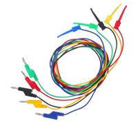 Healifty 5pcs Test Line Electrical Multimeter Test Lead Multimeter Banana Plug Laboratory Electricity Connection Wire Multimeter Probe Wires Electronic Testing Cable Banana Plug Test Pvc