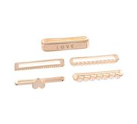 Healifty 5Pcs Watch Band Decorative Ring Loops Stylish Wristband Charms for Watch Silicone Straps Easy Install with Bright Colors and Unique Design