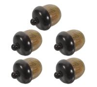 Healifty 5pcs Wooden Acorn Charms Openable Nut Box Pendants, Unfinished Wood, Store Small Keepsakes, for Jewelry Making and DIY Crafting, and Adults