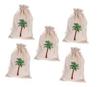 Healifty 5sets Drawstring Shoe Storage Bags for Travel and Home Portable Canvas Shoe Organizer Pouches Dustproof Washable Ballet and Beach Carrying Bags 2pcs*5