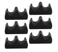 Healifty 6 Pcs Plastic Calligraphy Brush Pen Holders Set Chinese Brush Rack with Pen Rest for Calligraphy Practice and Art Storage for Desk Use