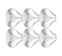 Healifty 6 Silver Acoustic Guitar Tuner Knobs with Screws and Washers, Metal Fish Tail Style Machine Heads for Folk and Classical Guitar Replacement and Upgrade
