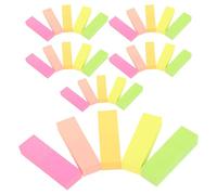 Healifty 600pcs Colorful Sticky Page Markers Self-adhesive Memo Pads 51x15mm, Repositionable Tab Stickers for Notebooks, Textbooks, and Office Use, 6pcs