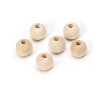 Healifty 600pcs Natural Wood Round Beads Light Yellow DIY Jewelry Making Accessories for Bracelets Pendants Home Decoration Craft Supplies