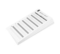 Healifty 60pcs Black Portable Budget Cards for Expense Tracking, Cash Recording Envelopes with Binder Inserts, Daily and Monthly Budget Planner Sheets for Household Money Management