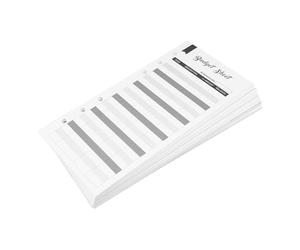 Healifty 60pcs Black Portable Budget Cards for Expense Tracking, Cash Recording Envelopes with Binder Inserts, Daily and Monthly Budget Planner Sheets for Household Money Management