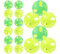 Healifty 60pcs Interactive Cat Ball with Bell Plastic Kitten Chase Ball for Independent Play and Easy to Roll Sturdy Pet Entertainment Random Color