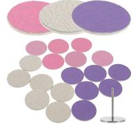 Healifty 60pcs Pedicure Sanding Discs 25mm Foot Callus Remover Discs with Bearing Storage Box for Manicure and Electric Feet Callus Remover Tool Use
