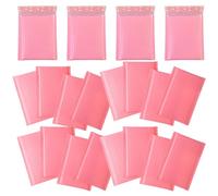 Healifty 60pcs Pink Bubble Mailers Self-Seal Shipping Bags Padded Envelopes 12x18cm Bubble Packaging Pouches for Small Business Mailing and Packaging