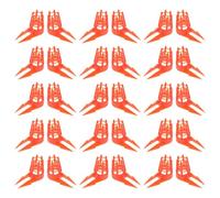 Healifty 60pcs Plastic Breeding Cages for Bee Cell Protection, Easy to Use Red Cell Protector Cages for Beekeeping Equipment and Bee Keeping