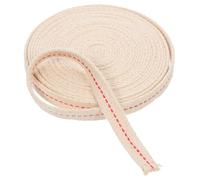 Healifty 6m Roll 2cm Wide Flat Cotton Oil Lamp Wick for Kerosene Lanterns, Knitted Braided Replacement Wick Accessory for Retro Oil Lamps and Candle Burners