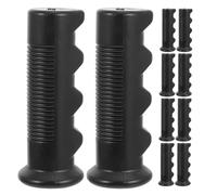 Healifty 6pcs 18mm Trolley Handle Grips Set Anti-Slip Hand Protector Covers for Wheelchair and Walker Handles with Finger Print Design 110cm Replacement