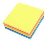 Healifty 6pcs Bright Fluorescent Pads Adhesive Backing for School Office Home Compact Functional Classroom Must-haves for Students and Organizing Tasks