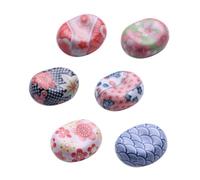 Healifty 6pcs Ceramic Chopstick Rests Creative Japanese Style Tableware Holders for Chopsticks Spoons Forks Kitchen Utensil Support for Home and Restaurant Use