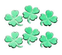 Healifty 6pcs Clover Chopstick Rests Set - Decorative Dishwasher Safe Flatware Holders for Wooden Chopsticks, Forks, and Spoons - St Patrick’s Day Tableware for Home and Restaurant Use