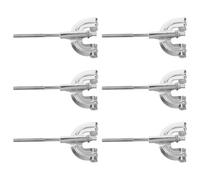 Healifty 6pcs Drum Tension Rods Claw Hooks for Bass Drum Replacement Parts Aluminium Alloy Material with Reinforced Structure for Practice and Performance