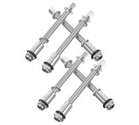 Healifty 6pcs Drum Tension Rods with Rubber Rings Jazz Screws for Snare and Bass Drum Hardware Replacement Percussion Accessories Even Pressure Distribution