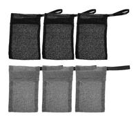 Healifty 6pcs Exfoliating Soap Bar Pouches Soap Sleeve Storage Bags with Foam Net for Face and Body Cleansing Suitable for Travel and Daily Use Black and Grey