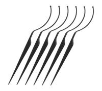 Healifty 6Pcs False Eyelash Displaying Sticks Black Reusable Fake Eyelash Holder Tool for Easy Selection and Neat Storage Sleek Design Enhancing Beauty Setup Organization