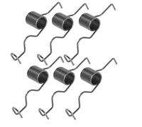 Healifty 6pcs Heavy Duty Corn Planter Spring Duckbill Hook, Steel Agricultural Seeder Tension Spring Parts, Portable and Lightweight for Outdoor Planting Tool Use in Field Environments