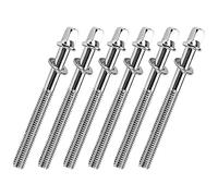Healifty 6pcs M6x50mm Drum Tension Lug Screws for Snare and Bass Drum Repair Jazz Mounting Hardware Replacement Parts for Set Maintenance