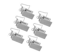Healifty 6pcs Metal Rug Clamps Heavy Duty Wall Clips for Hanging Carpets Blankets Curtains Versatile Display Grippers with Easy Installation for Home Decoration