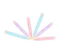 Healifty 6pcs Nail Polish Correction Pens Manicure Nail Edges Cleaning Tools and Cuticle Refinement Light Blue Purple Pink Set for Salon and Home Use