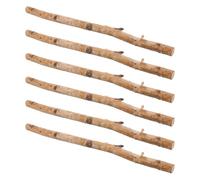 Healifty 6pcs Natural Wooden Twigs Sticks for Crafts Lightweight DIY Wood Sticks Rustic Style Beige Wood Craft Supplies for Holiday Festivities and Living Room Decor