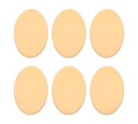 Healifty 6pcs Oval Makeup Sponges Hydrophilic Powder Puff for Wet and Dry Use Professional Beauty Tools for Liquid and Powder Foundation Application