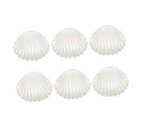 Healifty 6pcs Pearlescent Shell Candy Box Wedding Favor Boxes Mermaid Candy for Party Supplies Jewelry Ring Holder Dish Shell Shape Trinket Tray for Guest Favors