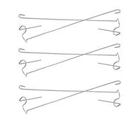 Healifty 6pcs Plant Hanging Hook Air Plant Hanging Hook Stainless Steel Silver for Artificial Flowers and Air Fern Office Display Home Decoration