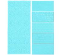 Healifty 6pcs Plastic Clay Texture Tools Set for Pottery Printing and Embossing, Soft Clay Impression Mats for DIY Crafts, Bakery, Pastry, and Early Education Pressing Supplies