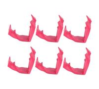 Healifty 6PCS Plastic Finger Food Tongs Scald Clips for Cooking and Eating Kitchen Utensils for Meal Prep Buffet BBQ and Keeping Hands Clean