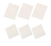 Healifty 6pcs Self-adhesive Memo Message Reminder Notes Pet Material Waterproof Does Not Hurt Paper Lightweight Design for Reading Notes Students