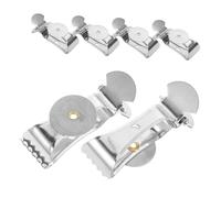 Healifty 6pcs Stainless Steel Curtain Clips and Clip Hooks Heavy Duty for Hanging Western Curtains and Drapes Accessories for Home Decor