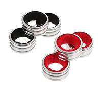 Healifty 6pcs Stainless Steel Wine Bottle Collar Rings with Absorbent Lining Leak Stopper Drip Catcher for Bar and Outdoor Use Wine Ring Stop Drips for Picnic and Party