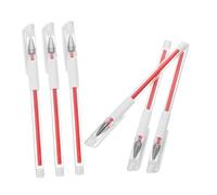 Healifty 6pcs Waterproof Tattoo Positioning Pens Red Eyebrow Contouring Markers Smudge-resistant Body Markers and Makeup Use