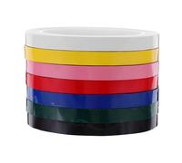 Healifty 7 Rolls High Temperature Masking Tape 10Mm X 66M Multi-Color Insulation and Labeling Tape for Office, School, Crafting and Automotive Pin Striping