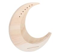 Healifty 7 String String Moon Shaped Lyre Harp Wooden Body Portable Harp Instrument for Beginners Safe Rounded Edges Easy Assembly Creative Music Gift for Adults