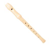 Healifty 8-hole Soprano Recorder for Children, Beginner Plastic Wind Instrument with German Fingering, Classroom Practice Music Flute for Students, Wood Color