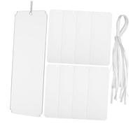 Healifty 8 Pcs Transparent Hanging Reserved Signs for Wedding Chairs Minimalist Reserved Seating Signs for Parties and Events Easy to Use Chair Tags for Versatile Event Planning