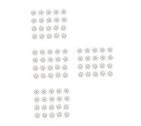 Healifty 80pcs Diy Snowflake Charm Headwear Accessories Snowflake Decorations for Ceiling Instant Baubles